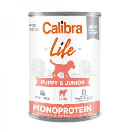 Calibra Dog Life Puppy & Junior Lamb & rice konzerv 6x400g