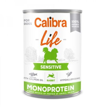 Calibra Dog Life Sensitive Rabbit konzerv 400g