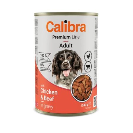 Calibra Dog Premium with Chicken&Beef konzerv 12x1240g