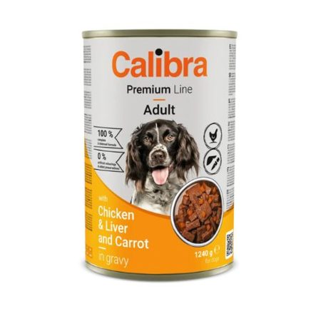 Calibra Dog Premium with Chicken&Liver konzerv 12x1240g