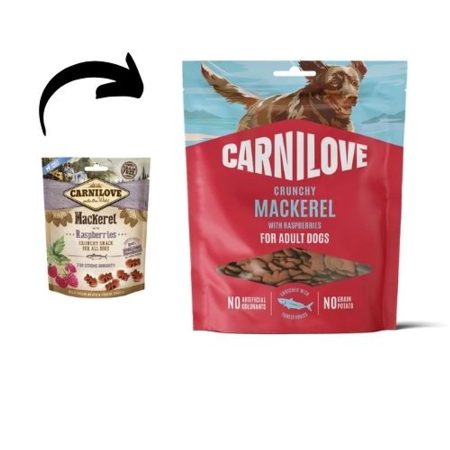 Carnilove Dog Crunchy Snack Makréla Málnával 200g
