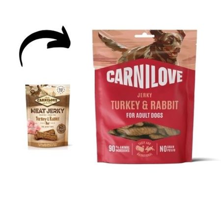 Carnilove Jerky Snack Turkey&Rabbit Bar – pulyka&nyúl 100g
