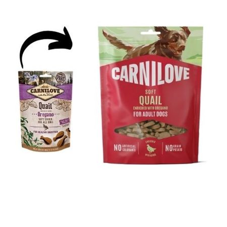 Carnilove Dog Semi Moist  Fürj és Oregánó 200g