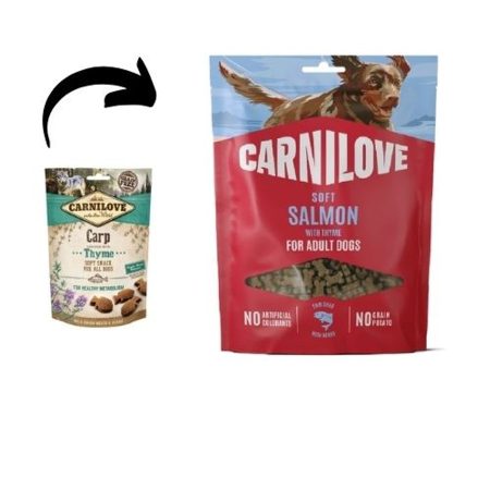 Carnilove Dog Semi Moist Snack Lazac Kakukkfūvel 200g