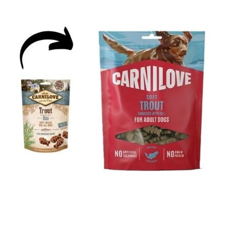 Carnilove Dog Semi Moist Snack Pisztráng Kaporral 200g
