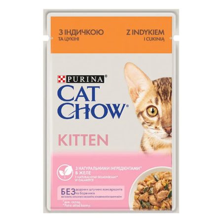 CAT CHOW Kitten nedves macskaeledel aszpikban 85g