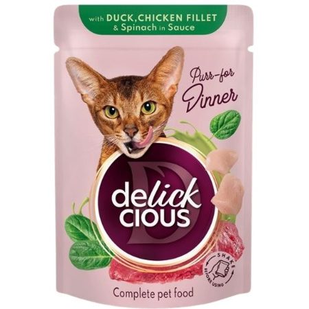 Delickcious Kacsaszeletek csirke filével és spenóttal 85g