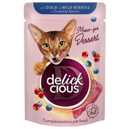 Delickcious Kacsás és erdei bogyós pelyhek krémes szószban 80g