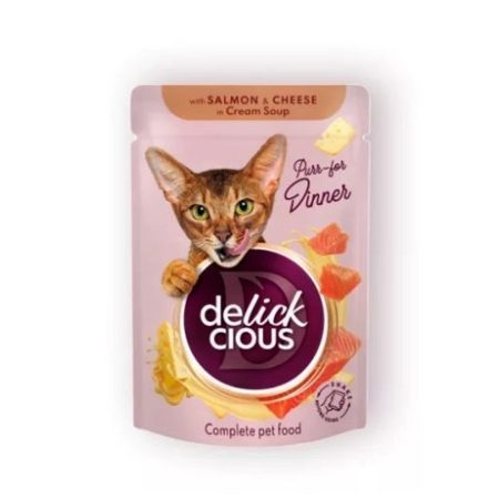 Delickcious Lazac csíkok sajttal krémlevesben 85g