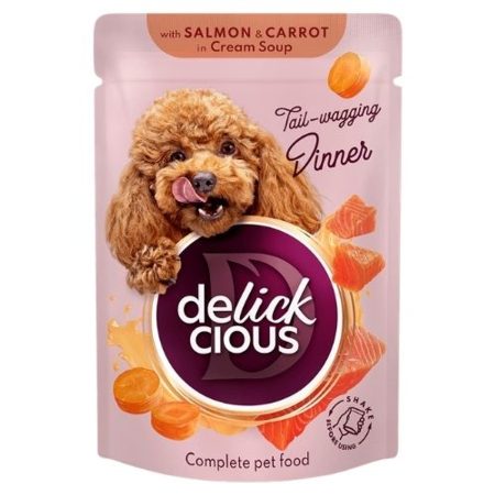 Delickcious Lazac csíkok répával krémlevesben 85g