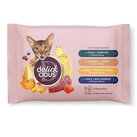 Delickcious alutasak MIX macskaeledel válogatás 2x80g