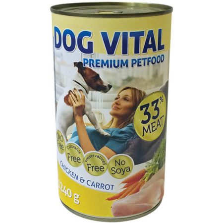 Dog Vital konzerv chicken&carrot 12x1240g