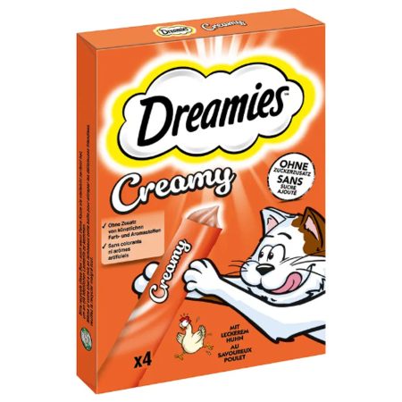 Dreamies Creamy Csirkés jutalomfalat 4x10g