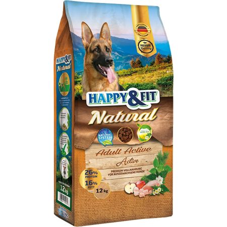 Happy&Fit Natural Adult Active 2x12kg kutyatáp