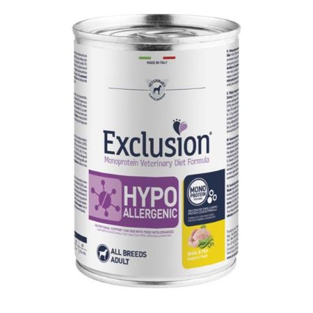 Exclusion Hypoallergenic konzerv Quail & Pea 24x400g