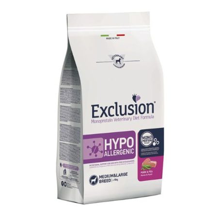 Exclusion Hypoallergenic Pork & Pea Medium & Large 12kg