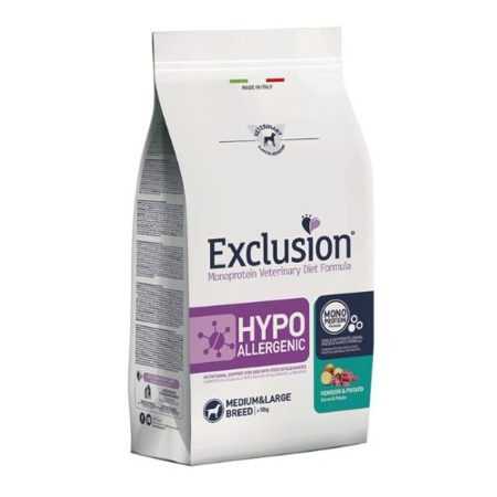 Exclusion Hypoallergenic Venison & Potato Medium & Large 12kg