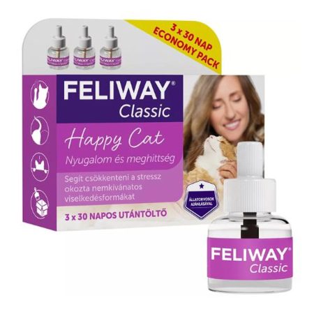 Feliway Classic utántöltő folyadék macskáknak 3x48ml