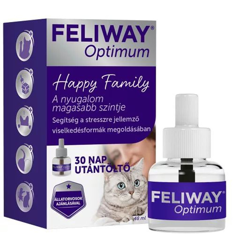 Feliway Optimum utántöltő folyadék macskáknak 48ml