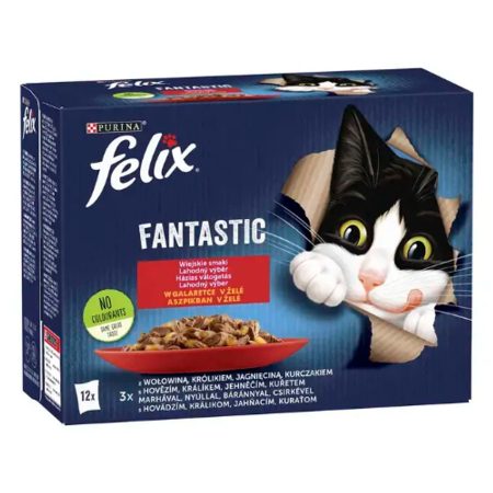 Felix Fantastic Házias Válogatás Aszpikban 12x85 g