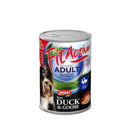 Panzi FitActive Adult Dog Konzerv kacsa és liba 24x415gr