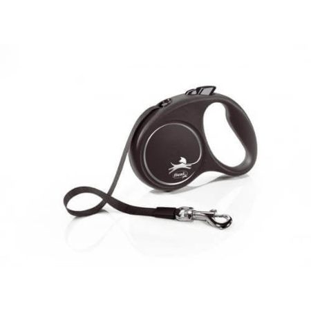 Flexi Black Design L szalag 5m 50kg-ig Ezüst