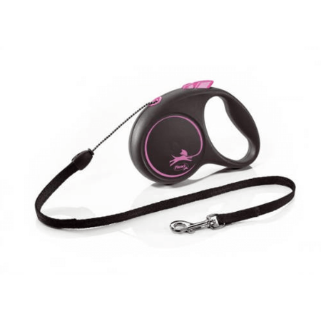 Flexi Black Design M zsinór 5m 20kg-ig Pink