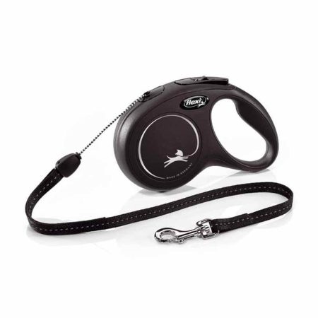 Flexi Black Design S zsinór 5m 12kg-ig Fekete