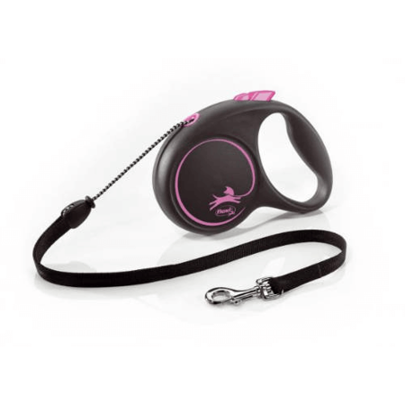 Flexi Black Design S zsinór 5m 12kg-ig Pink