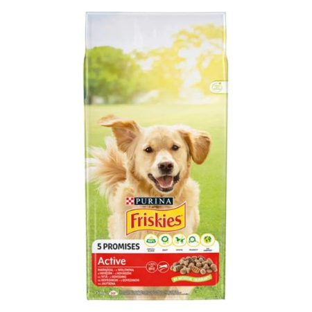 Friskies Active Marhával száraz kutyaeledel 2x15kg