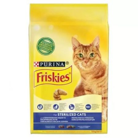 Friskies Steril Lazaccal és zöldségekkel száraz macskaeledel 10 kg