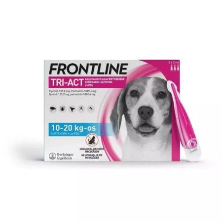 Frontline Tri-Act Rácsepegtető oldat kutyáknak 10-20kg 3X