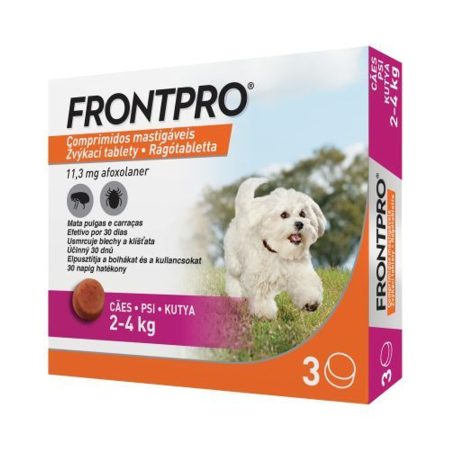 Frontpro Rágótabletta kutyáknak XS 2-4kg 3x11mg
