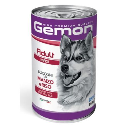 Gemon Dog Adult Maxi konzerv Marha 12 x 1250g