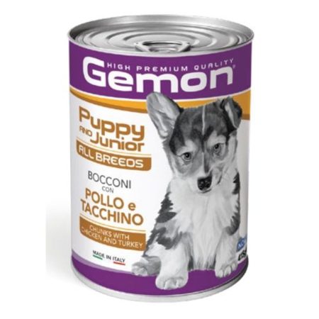 Gemon Dog Puppy & Junior konzerv csirke-pulyka 24x415g