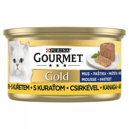 GOURMET GOLD Csirkével pástétom nedves macskaeledel - 12x85 g