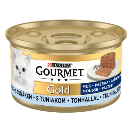 GOURMET GOLD Tonhallal pástétom nedves macskaeledel - 12x85 g