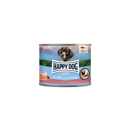 Happy Dog Puppy Junior (Lazac) konzerv 6x200g