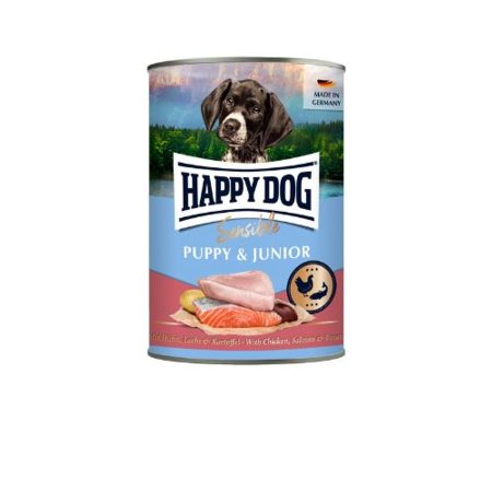 Happy Dog Puppy Junior (Lazac) konzerv 6x400g