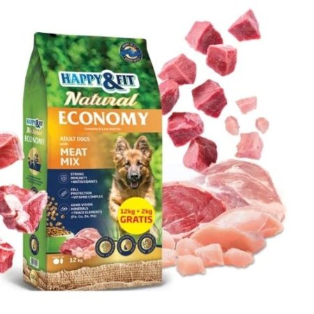 Happy&Fit Natural Economy Adult 12kg+2kg