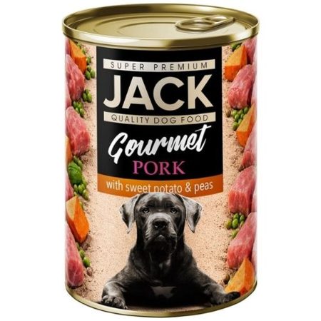 Jack Gourmet konzerv malachús édesburgonyával és zöldborsóval 12x400g