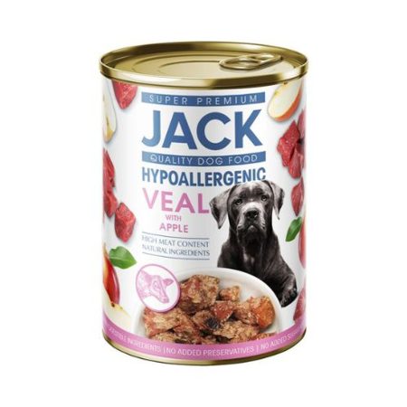 Jack hipoallergén pástétom borjúhús almával 12x400g