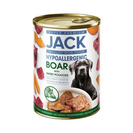 Jack hipoallergén pástétom vaddisznóhús édesburgonyával 12x400g