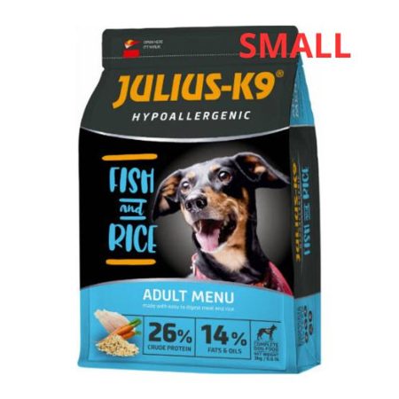 Julius-K9 Hypoallergenic Adult Small Fish & Rice 2x12kg