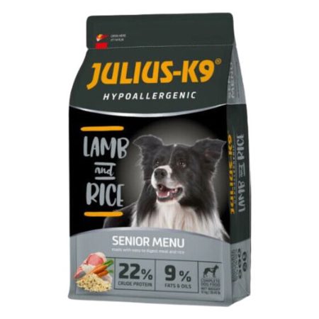 JULIUS-K9 Hypoallergenic SENIOR/LIGHT LAMB&Rice 2x12kg