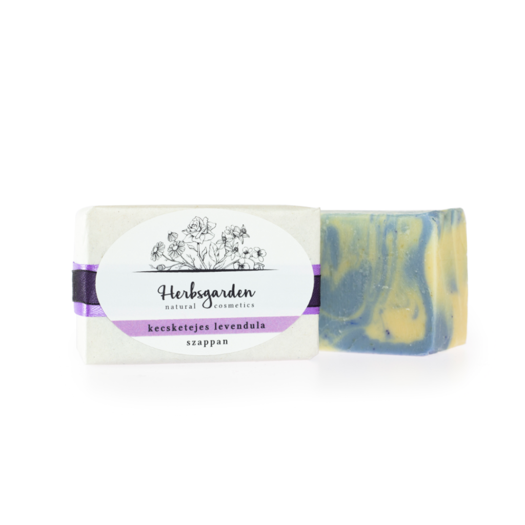 Herbsgarden BIO Kecsketejes Levendula Szappan - 90g kézműves