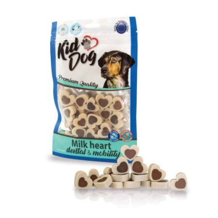 KidDog Milk Heart Dental&Mobility Jutalomfalat 80g