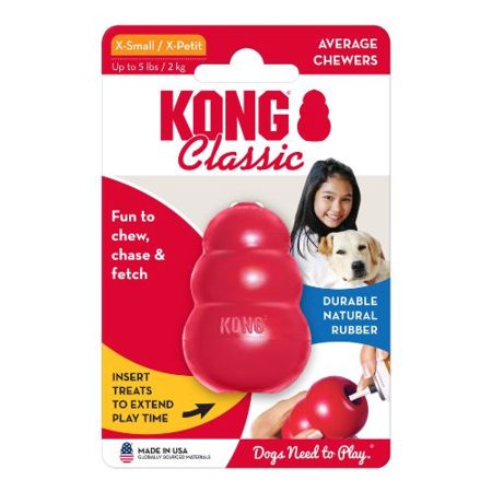 Játék KONG Classic Harang Piros XS