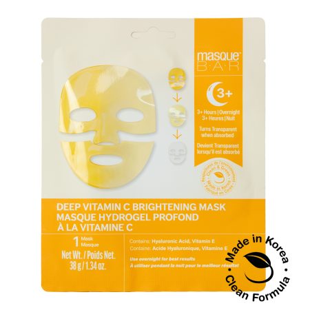 Masque BAR 38g/db Intenzív ragyogásfokozó koreai hidrogel arcmaszk C vitaminnal és hialuron savval - 6 db