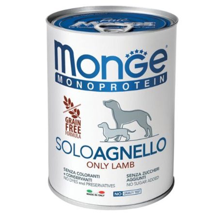 Monge Dog Monoprotein Paté 100% bárány 24x400g